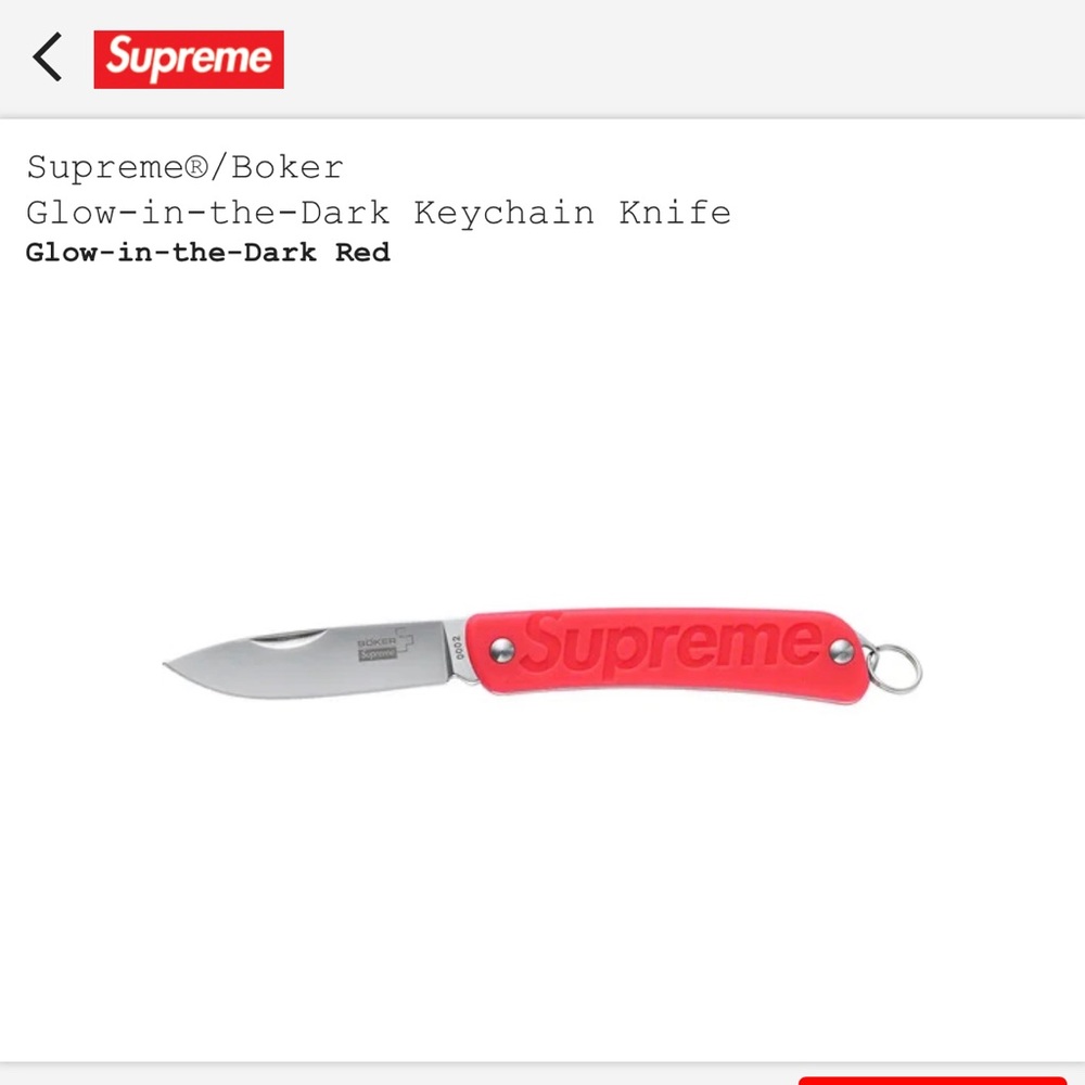 Supreme keychain knife